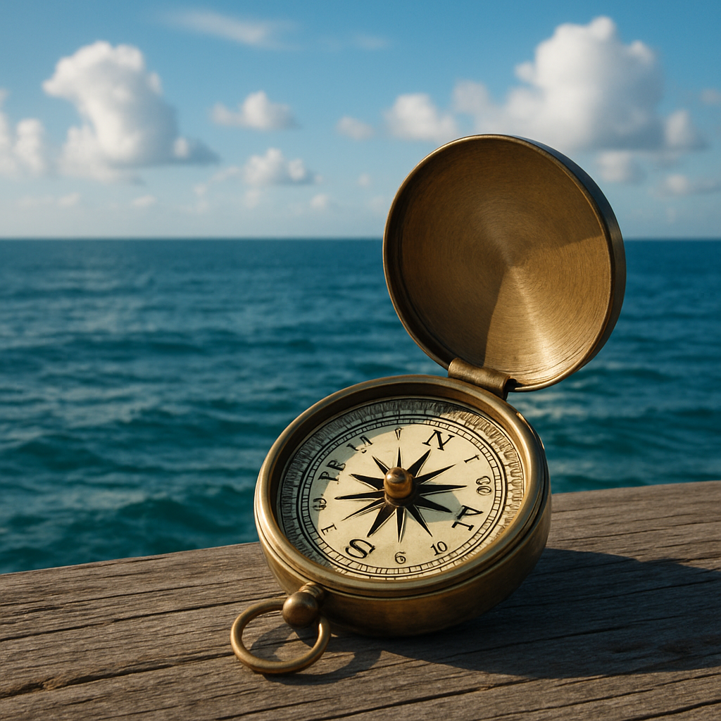 The sea and a compass-1